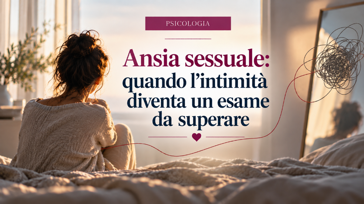 Ansia sessuale e paura della prestazione: quando l’intimità diventa un esame da superare e la preoccupazione interferisce con desiderio e piacere. | Dott.ssa Roberta Calvi Psicologo Sessuologo Rimini Riccione Cattolica Forli Cesena Cesenatico San Marino